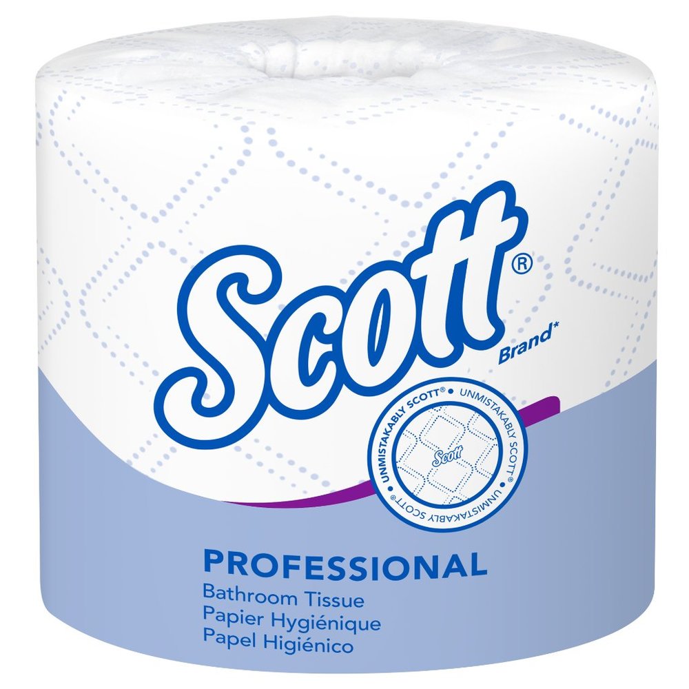 Scott Professional Standard Roll Toilet Paper (04460), with Elevated Design, 2-P